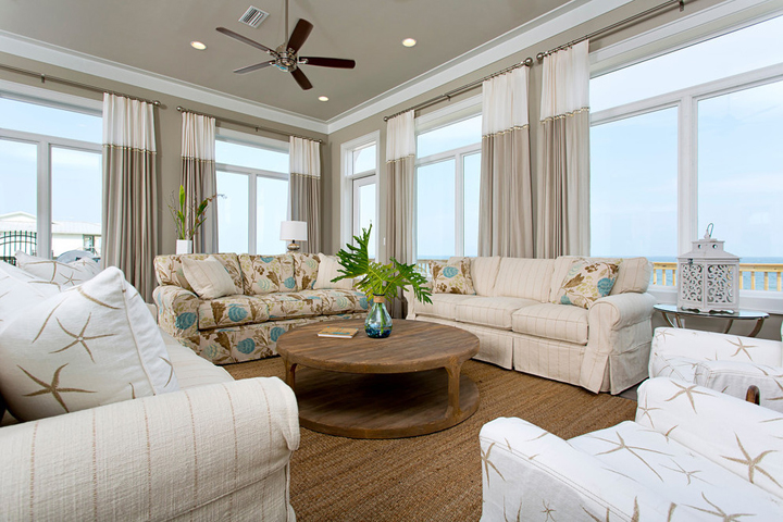 beach house living room