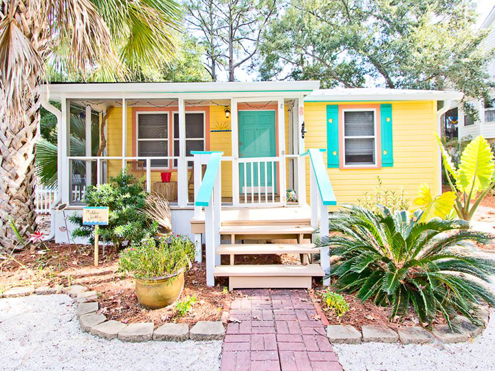 colorful beach cottage