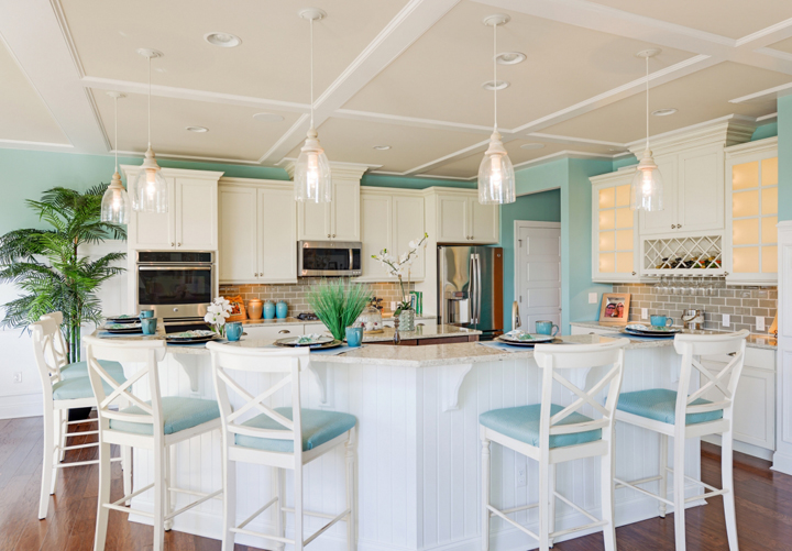 turquoise kitchen