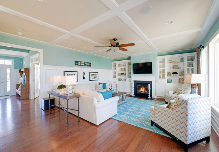 turquoise living room