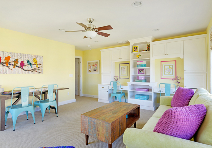 yellow family room