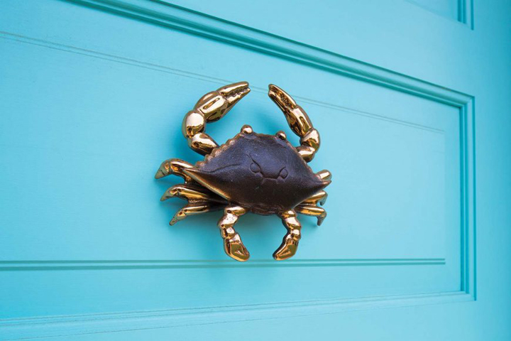 crab door knocker