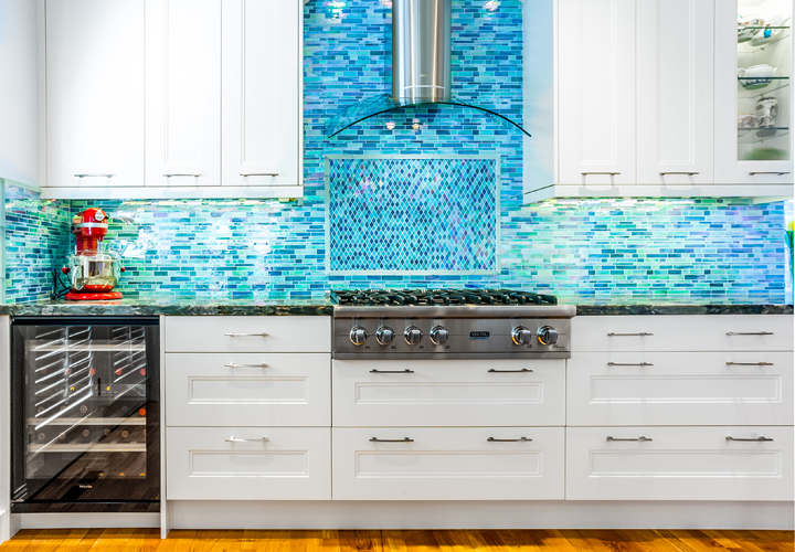 Turquoise Tile Kitchen