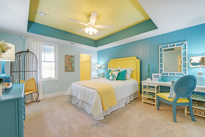 turquoise-yellow-bedroom