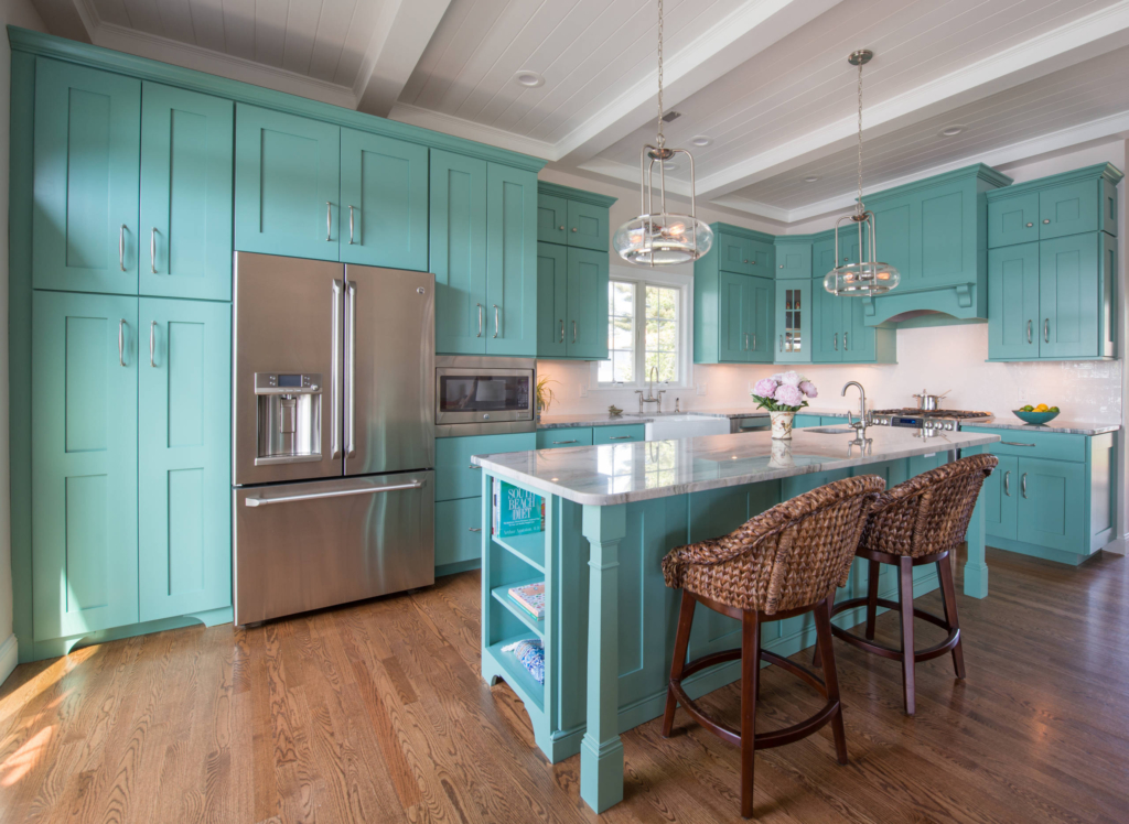 Turquoise Kitchen Cabinets